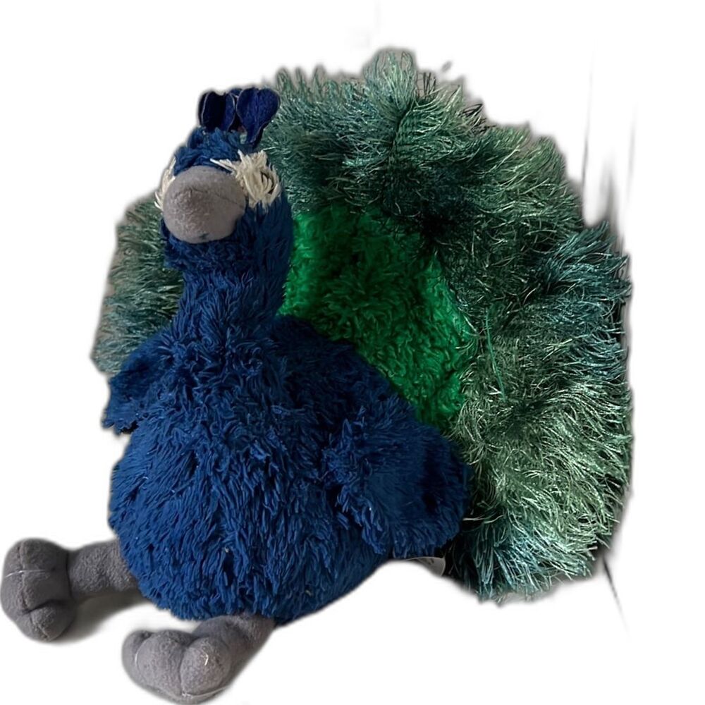 Aurora Plush Peacock Bird Stuffed Animal Kids Boys Christmas Gift Toy Present - Picture 2 of 4